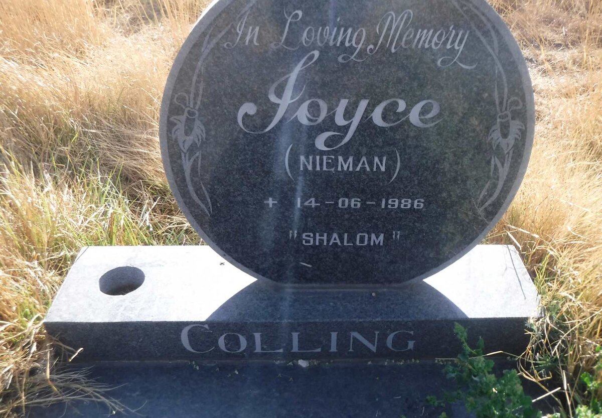 COLLING Joyce nee NIEMAN  -1986