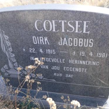 COETSEE Dirk Jacobus 1915-1981