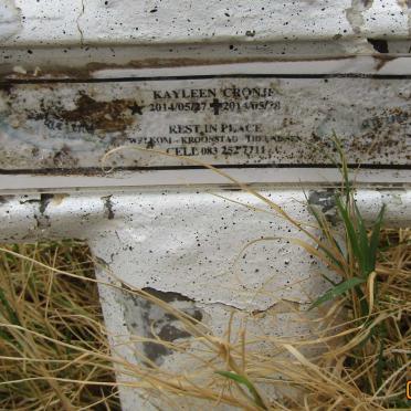 CRONJE Kayleen 2014-2014