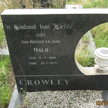 CROWLEY Malie 1889-1970