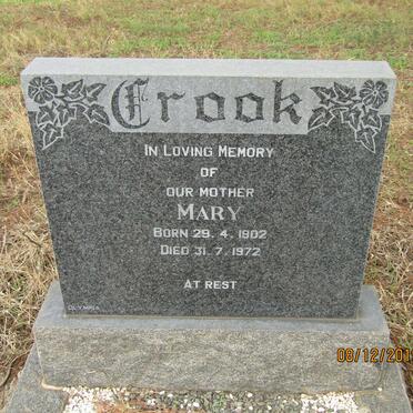 CROOK Mary 1902-1972