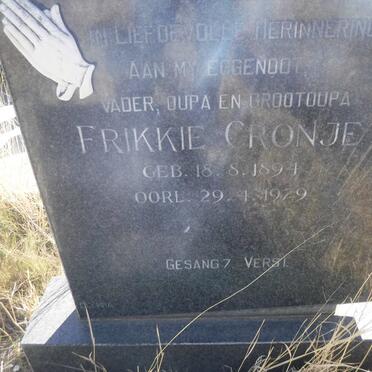 CRONJE Frikkie 1894-1979