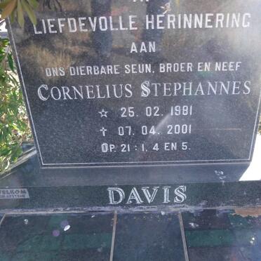 DAVIS Cornelius Stephannes 1981-2001