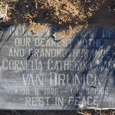 DRUNICK Cornelia Catherina Maria, van 1906-1992