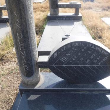 DEEMTER Henna, van 1944-1983