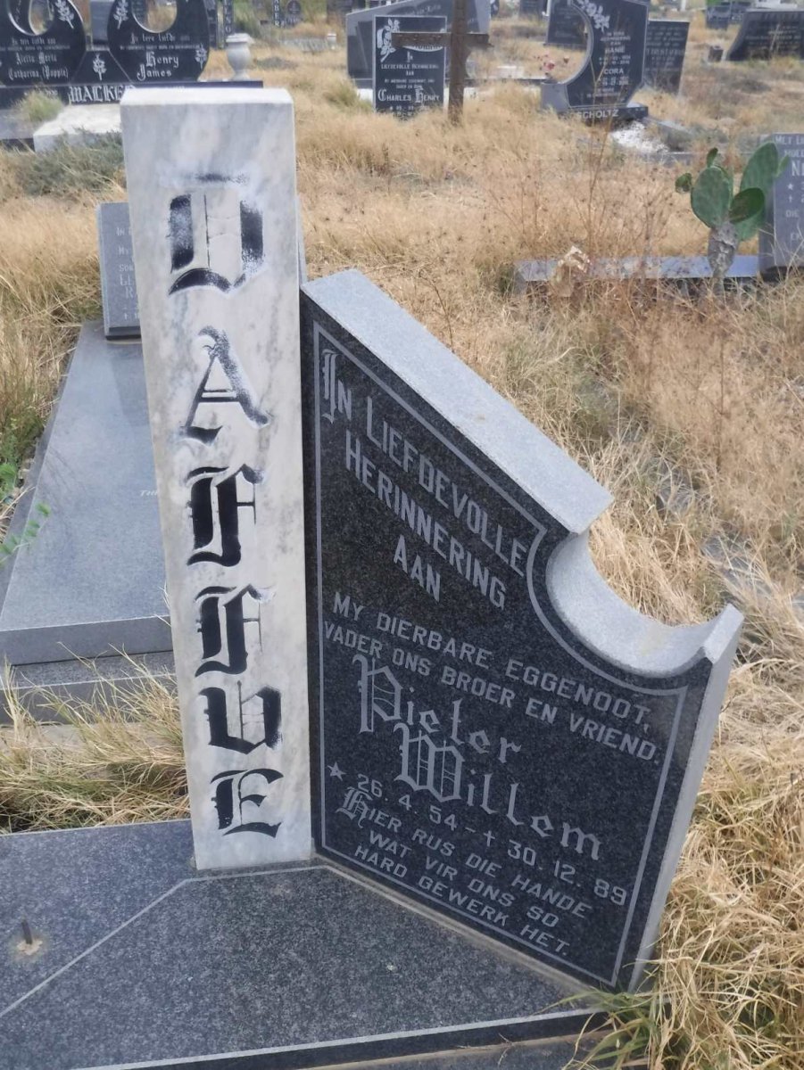 DAFFUE Pieter Willem 1954-1989