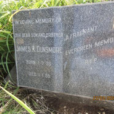 DUNSMORE James R. 1936-1959