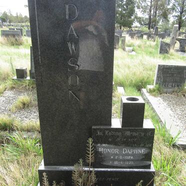 DAWSON Honor Daphne 1924-1975