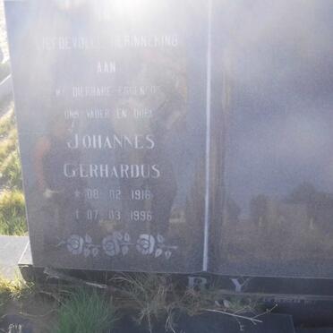 DRY Johannes Gerhardus 1916-1996