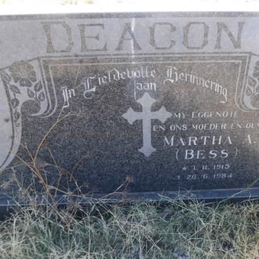 DEACON Martha A. 1915-1984