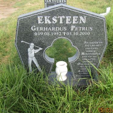 EKSTEEN Gerhardus Petrus 1952-2010