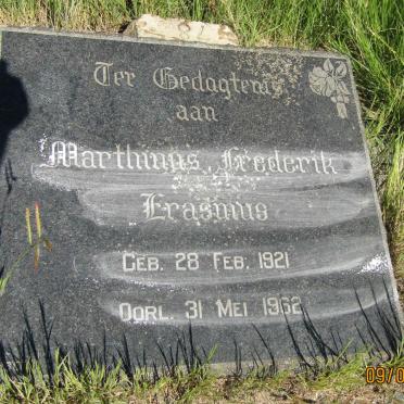 ERASMUS Marthinus Frederik 1921-1962