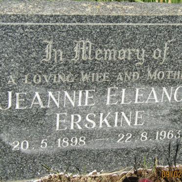 ERSKINE Jeannie Eleanor 1898-1963