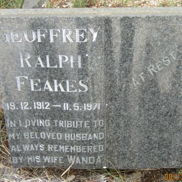 FEAKES Geoffrey Ralph 1912-1971