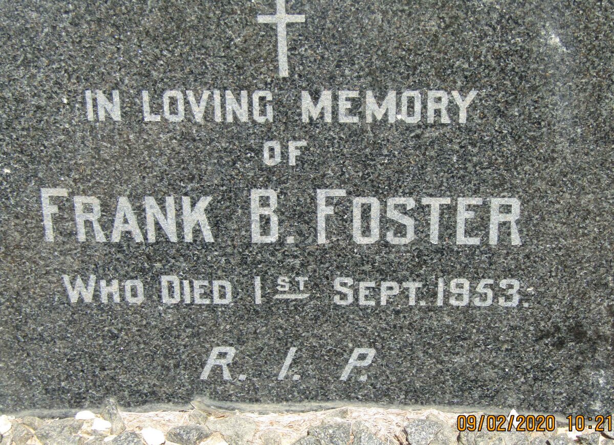 FOSTER Frank B. -1953