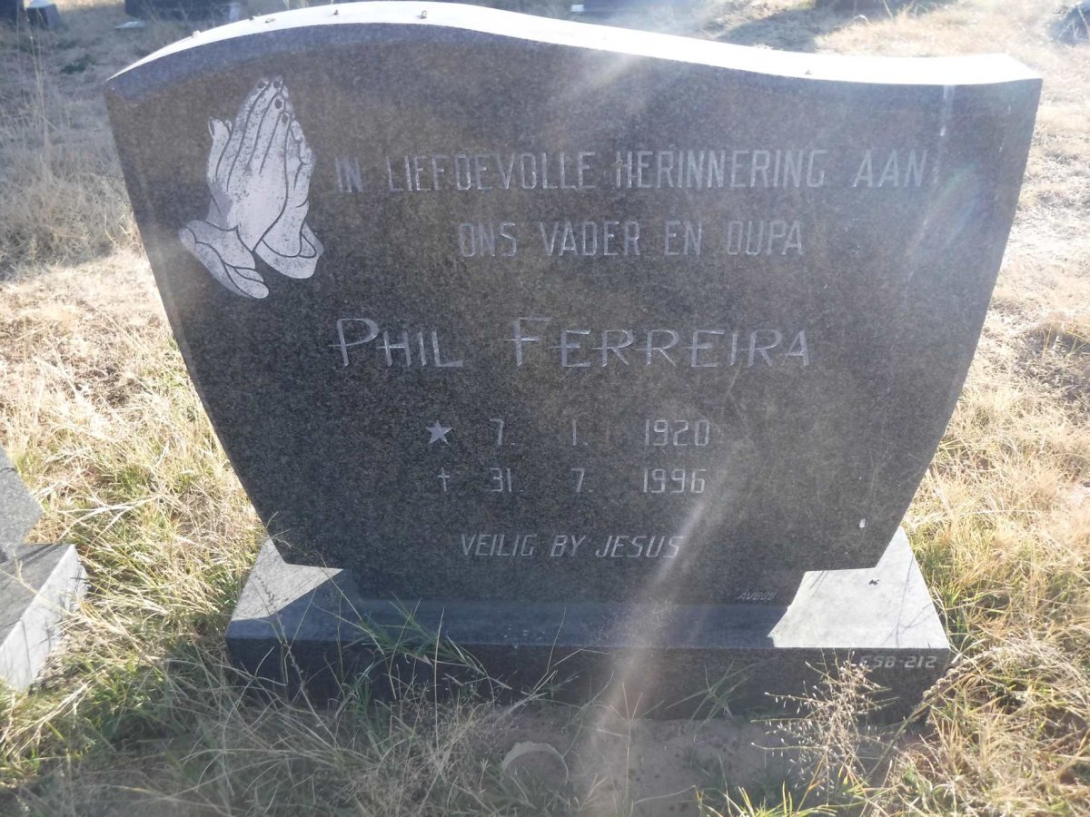 FERREIRA Phil 1920-1996