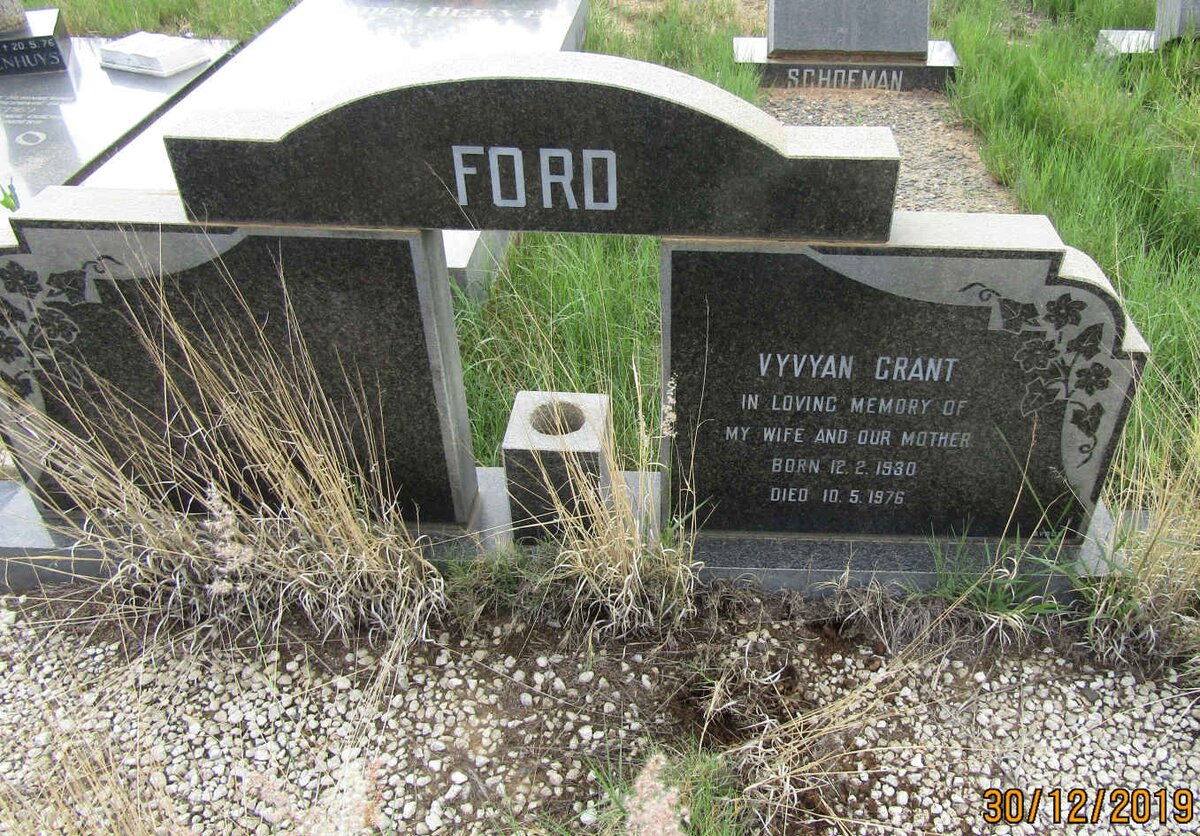 FORD Vyvyan Grant 1930-1976