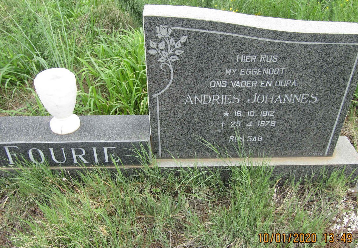 FOURIE Andries Johannes 1912-1978