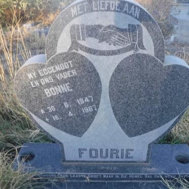 FOURIE Bonne 1947-1987