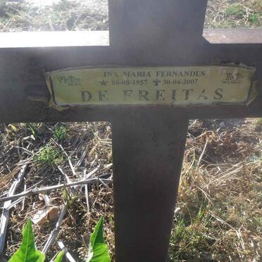 FREITAS Ina Maria Fernandes, de 1957-2007