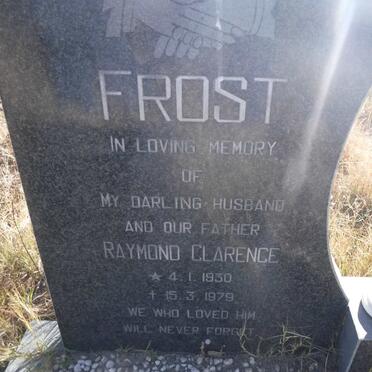 FROST Raymond Clarence 1930-1979