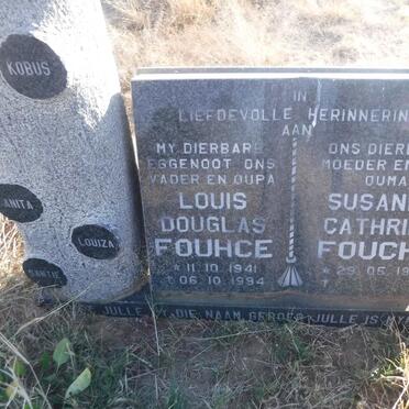 FOUCHE Louis Douglas 1941-1994 &amp; Susanna Cathrina 1942-