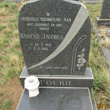 FOURIE Barend Jacobus 1919-1968