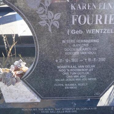 FOURIE Karen Elna nee WENTZEL 1968-2000