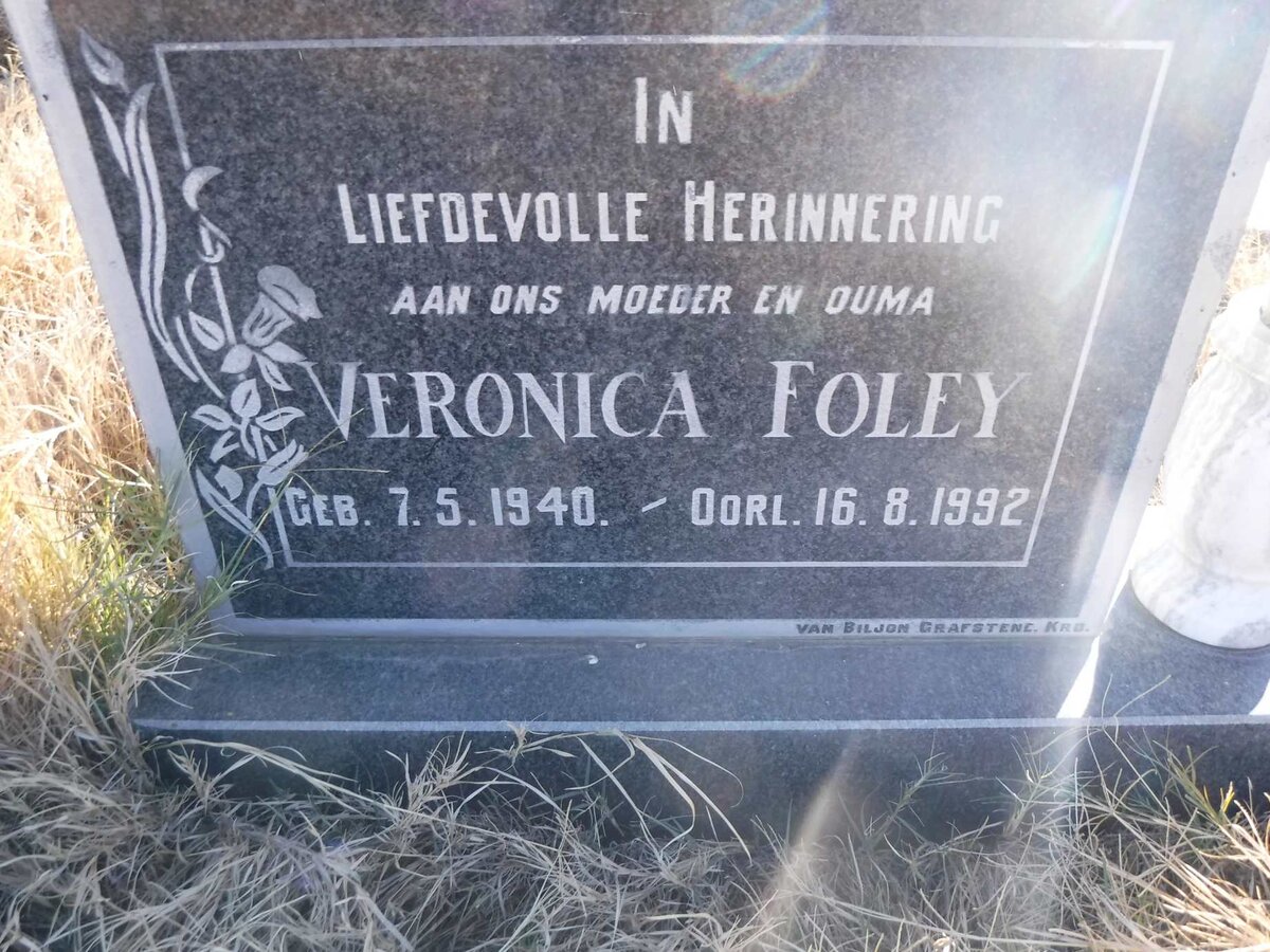 FOLEY Veronica 1940-1992
