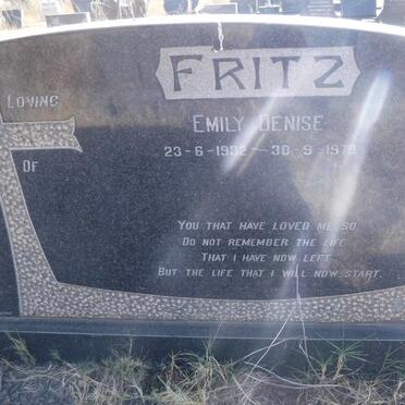 FRITZ Emily Denise 1932-1979