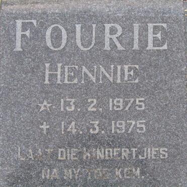 FOURIE Hennie 1975-1975