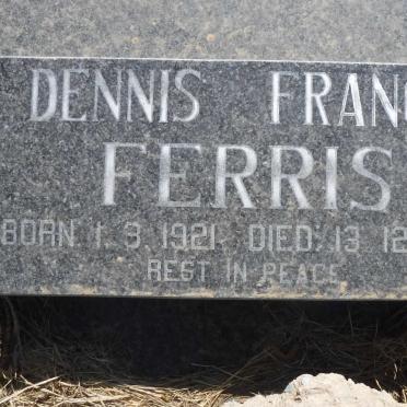 FERRIS Dennis Francis 1921-2003 &amp; Marlene Martha 1923-1986