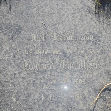 FOURIE Edward Timotheus 1908-1987 &amp; Magdalena Elizabeth SWART 1928-2002