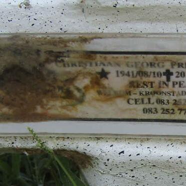 FOURIE Christiaan Georg Frederick 1941-2014