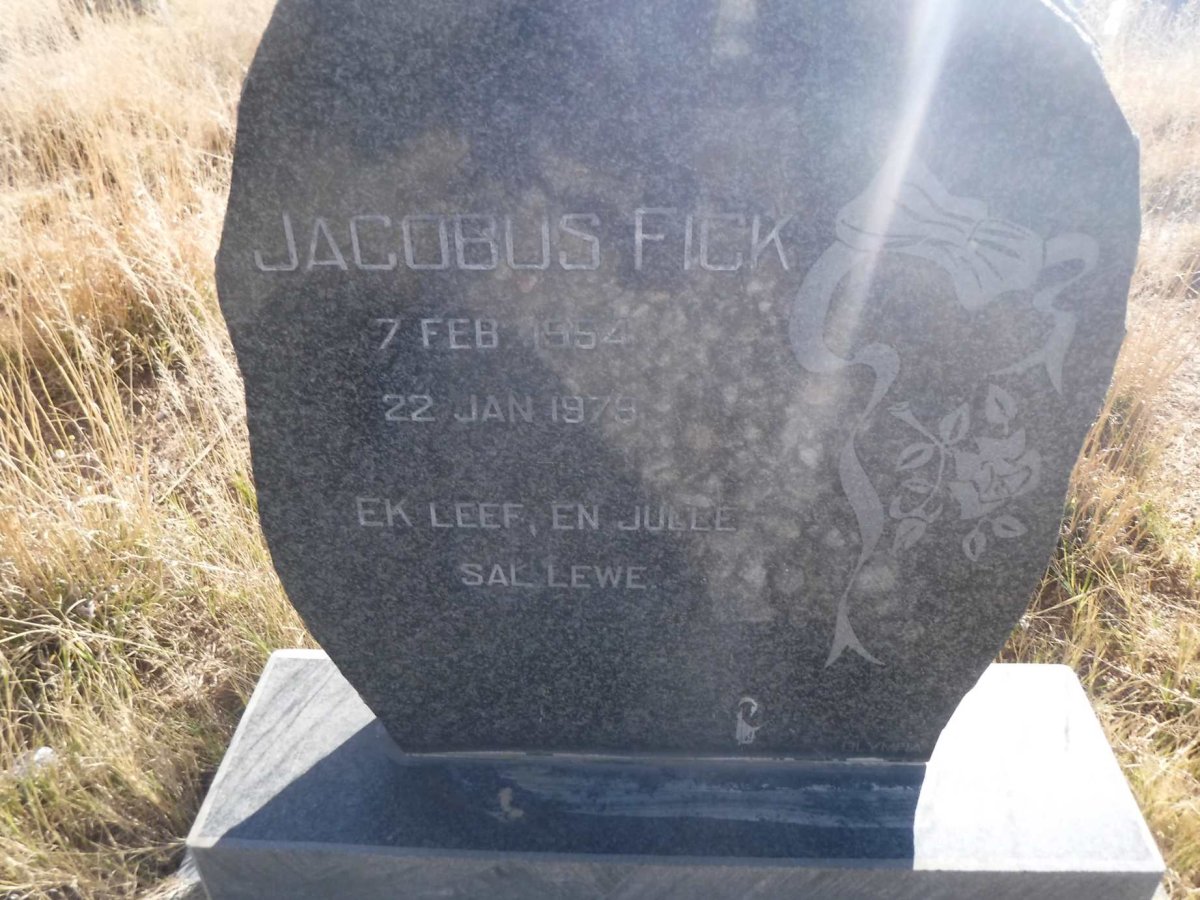 FICK Jacobus 1954-1979