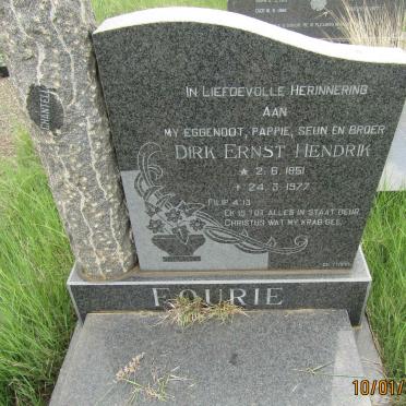 FOURIE Dirk Ernst Hendrik 1951-1977
