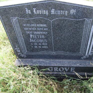 GROVE Pieter Jacobus 1929-2003
