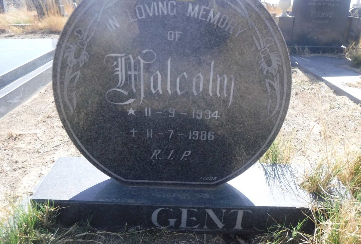 GENT Malcolm 1934-1986