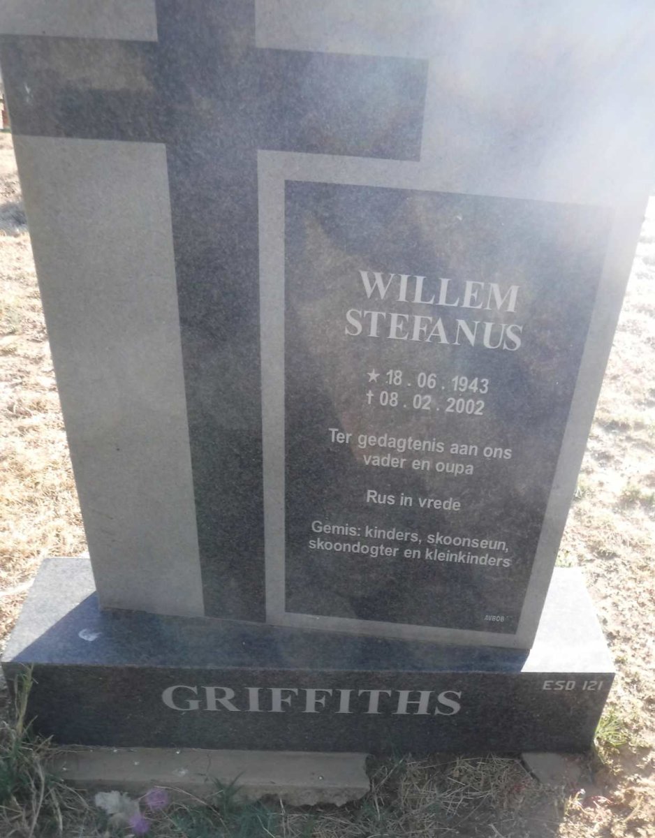 GRIFFITHS Willem Stefanus 1943-2002