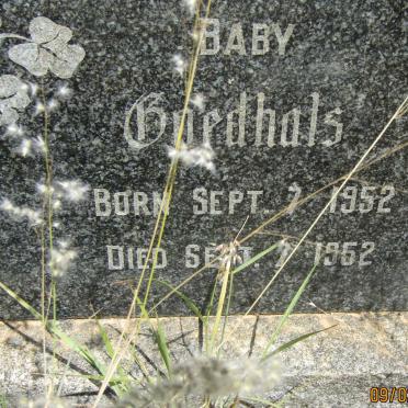 GOEDHALS Baby 1952-1952