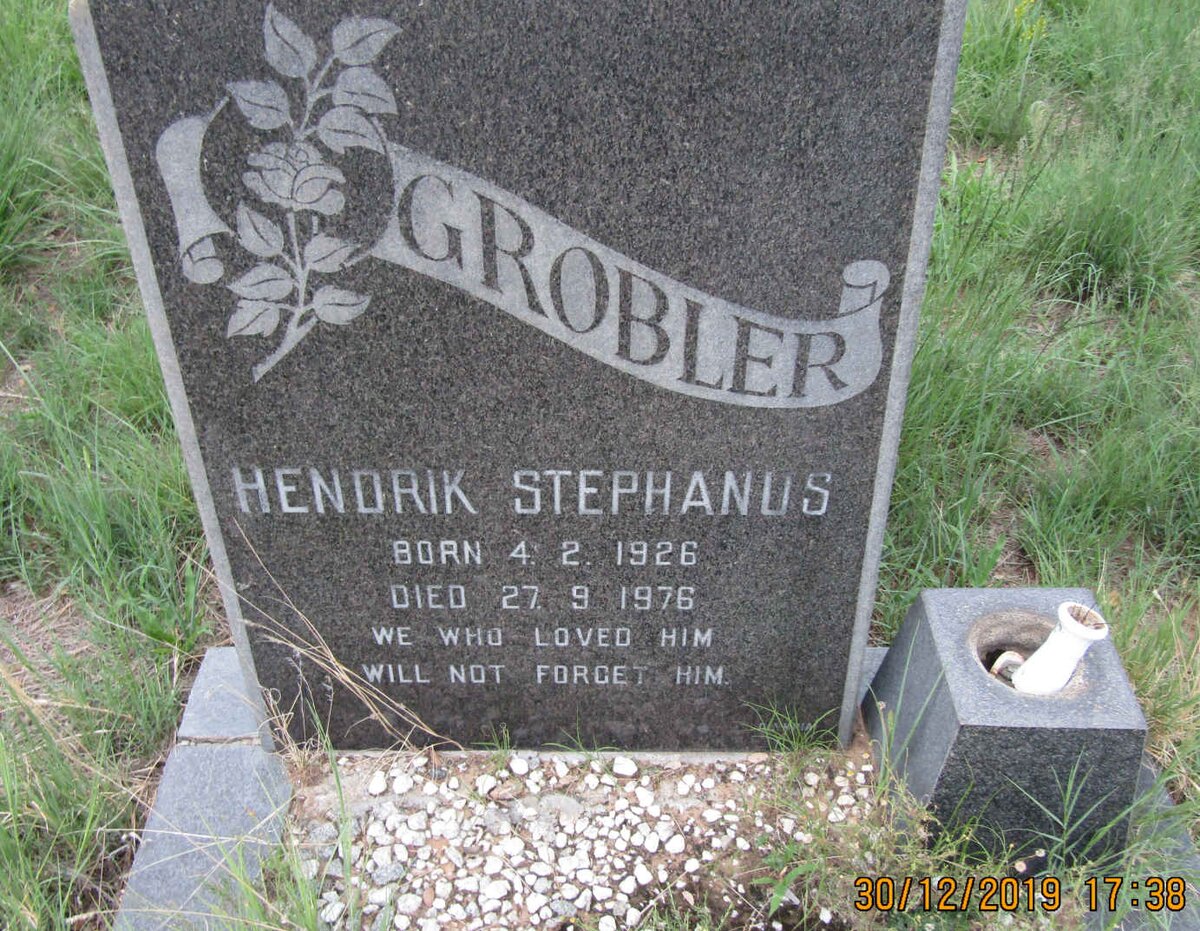 GROBLER Hendrik Stephanus 1926-1976