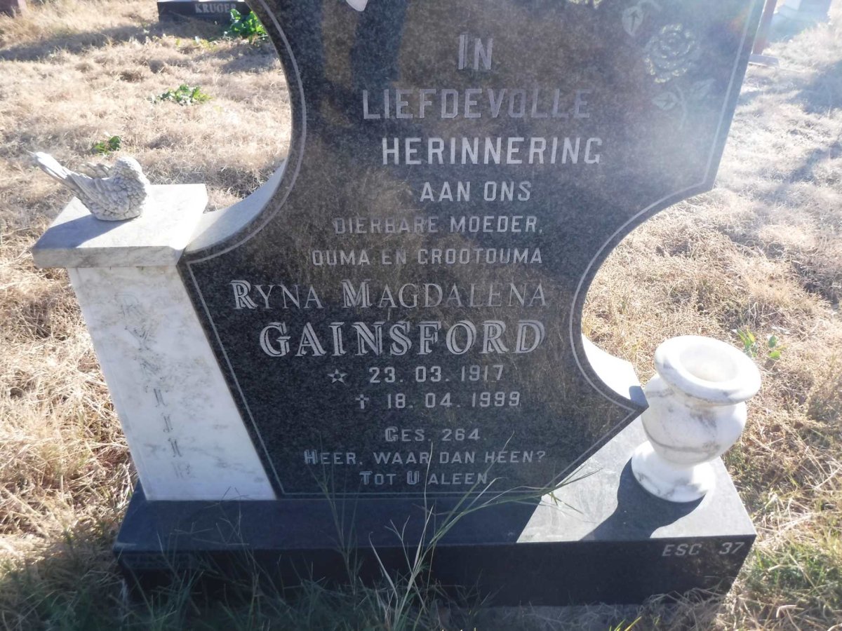 GAINSFORD Ryna Magdalena 1917-1999