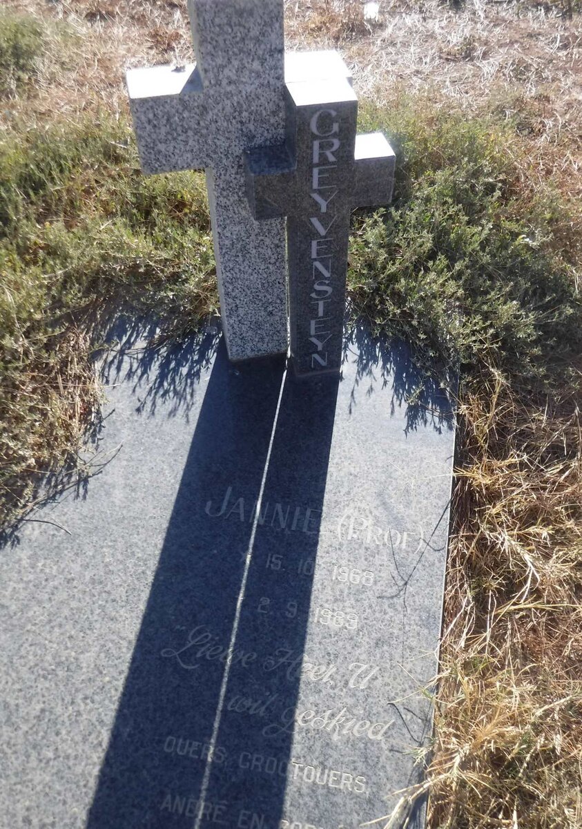 GREYVENSTEYN Jannie 1968-1989