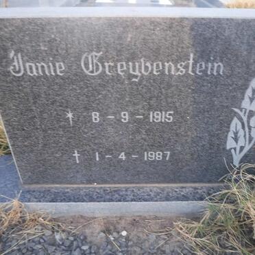 GREYVENSTEIN Janie 1915-1987