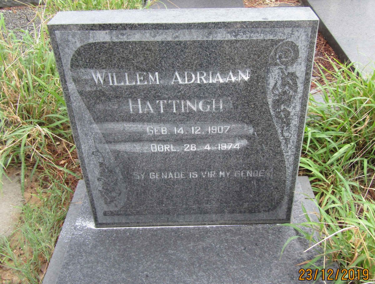 HATTINGH Willem Adriaan 1907-1974