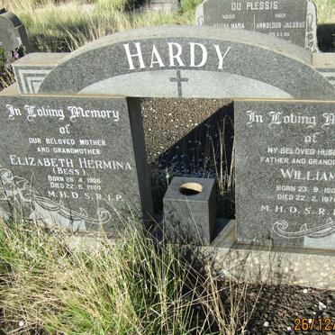 HARDY William 1907-1970 &amp; Elizabeth Hermina 1906-1980