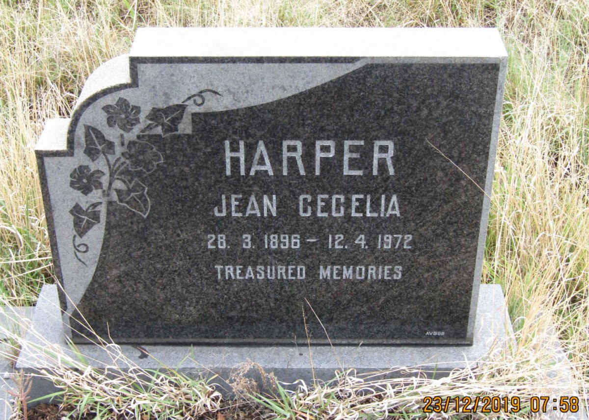HARPER Jean Cecelia 1896-1972