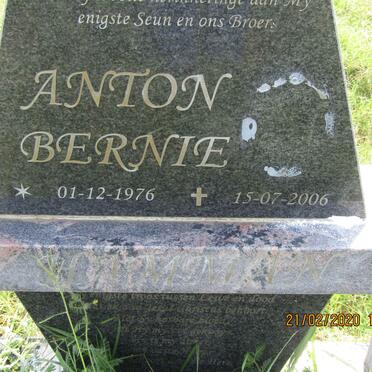 HAMMAN Ben 1954-2013 :: HAMMAN Anton Bernie 1976-2006 