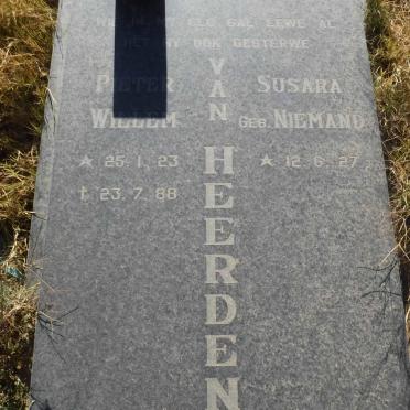HEERDEN Pieter Willem, van 1923-1988 &amp; Susara NIEMAND 1927-