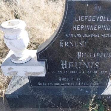 HEUNIS Ernest Philippus 1934-1996